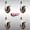 Service Caster 5 Inch 316SS High Temp Glass Filled Nylon 1 Inch Stem Caster Set Lock Brake SCC-SS316TTLEX20S514-GFNSHT-1-4 - alternate 3